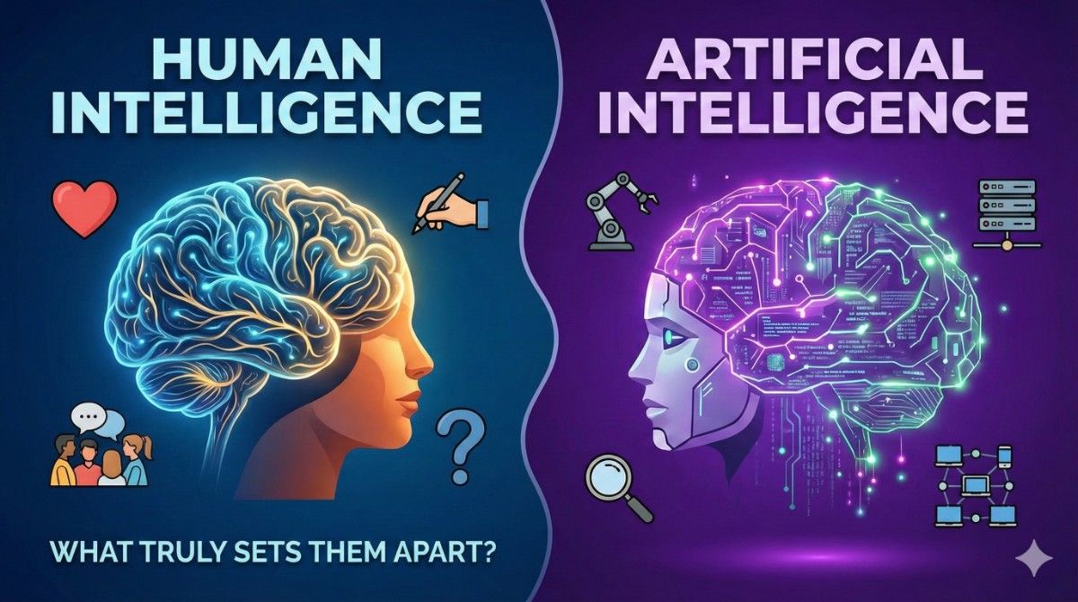 Human Intelligence vs Artificial Intelligence — What Truly Sets Them Apart?